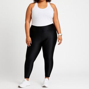 Athleta Elation Sheen Tight Black 7/8 Leggings Women's XL High Rise Stretch‎